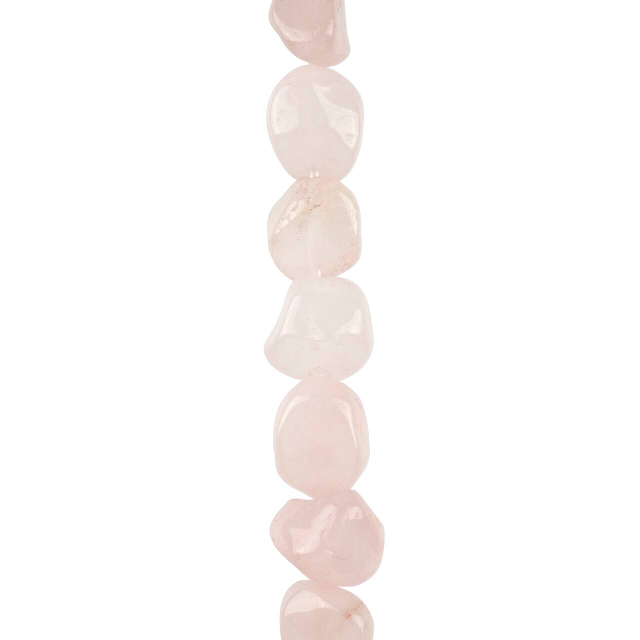 12 Pack: Rose Quartz Potato Beads by Bead Landing™